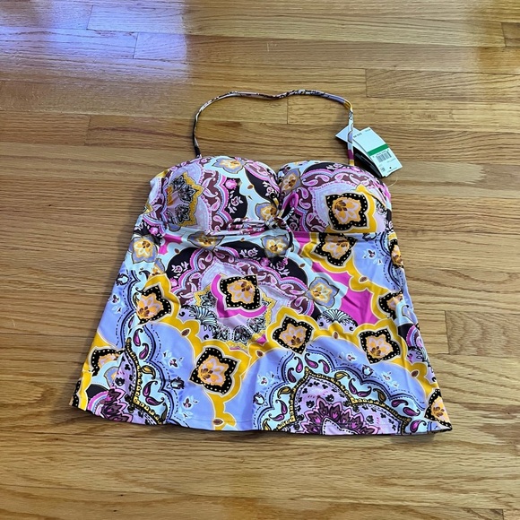 Hula Honey Other - HULA HONEY Colorful Tankini Top